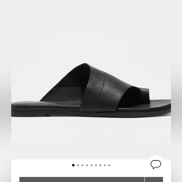 Eileen Fisher - Ty Washed Leather Slide - Black - US 7.5 - Picture 2 of 8